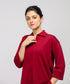 Women's Collared Three Quarter Shirt